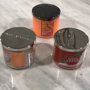 Bath and Body and White Barn Candles